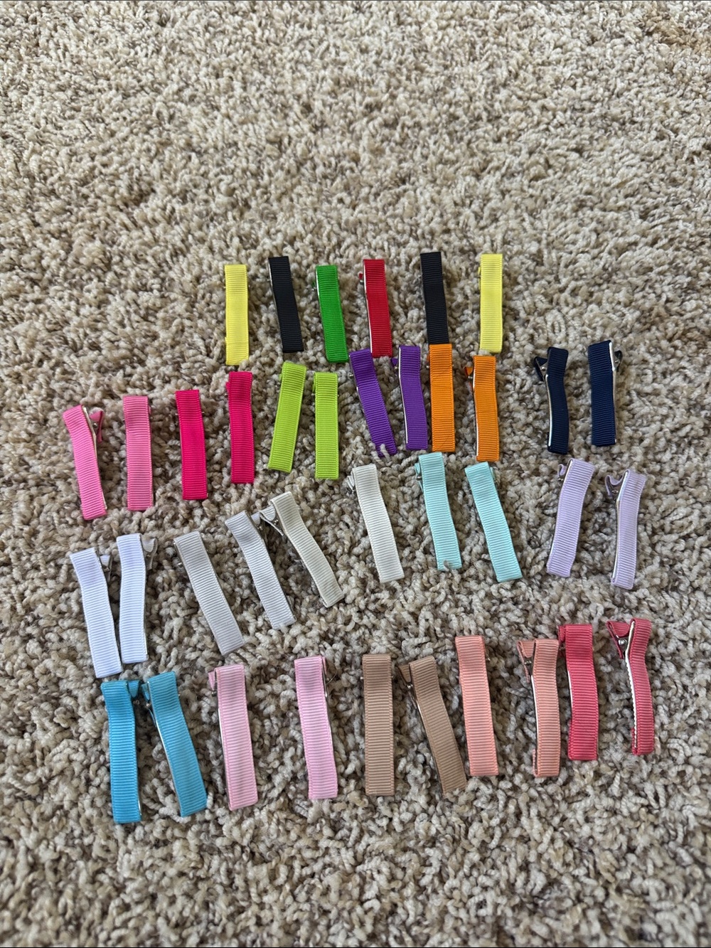 Kids Colorful No-Slip Hair Clips - Multicolor Pack